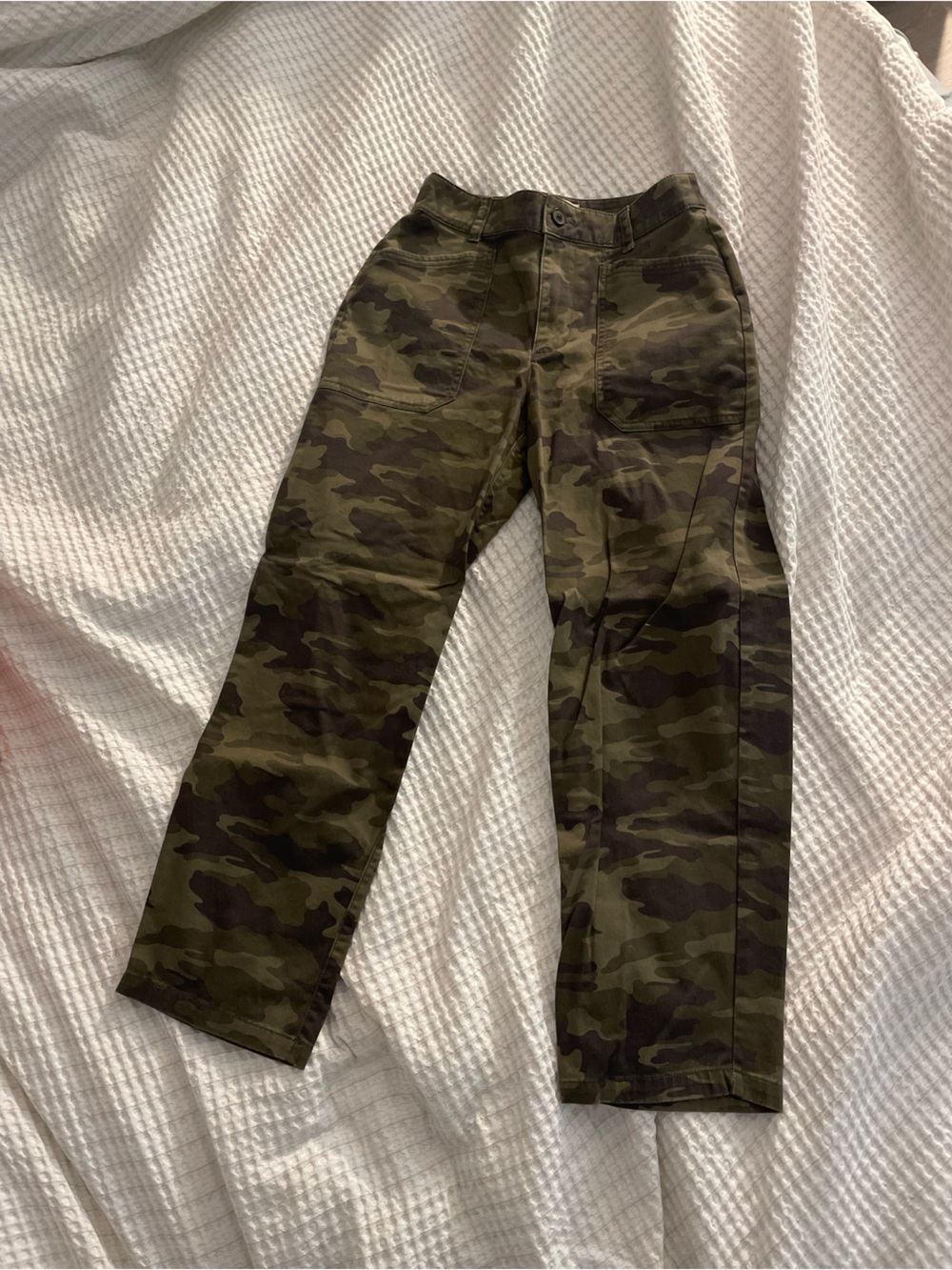 Camo Utility Pants - Olive Green